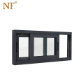 aluminium double sliding window with double track